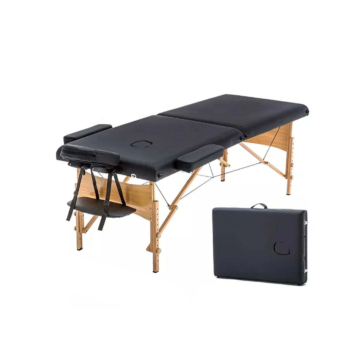 Cama masaje madera Maldiva Negra