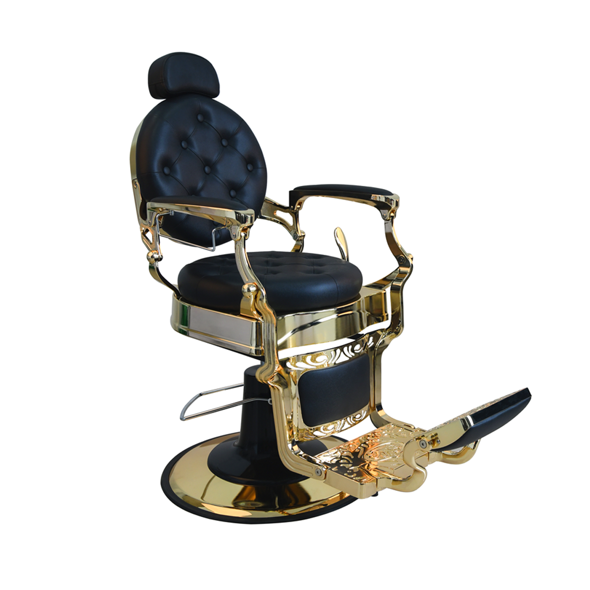 Sillón Barbería Bérgamo Dorado