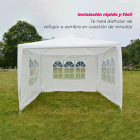 Toldo armable 3x3 blanco