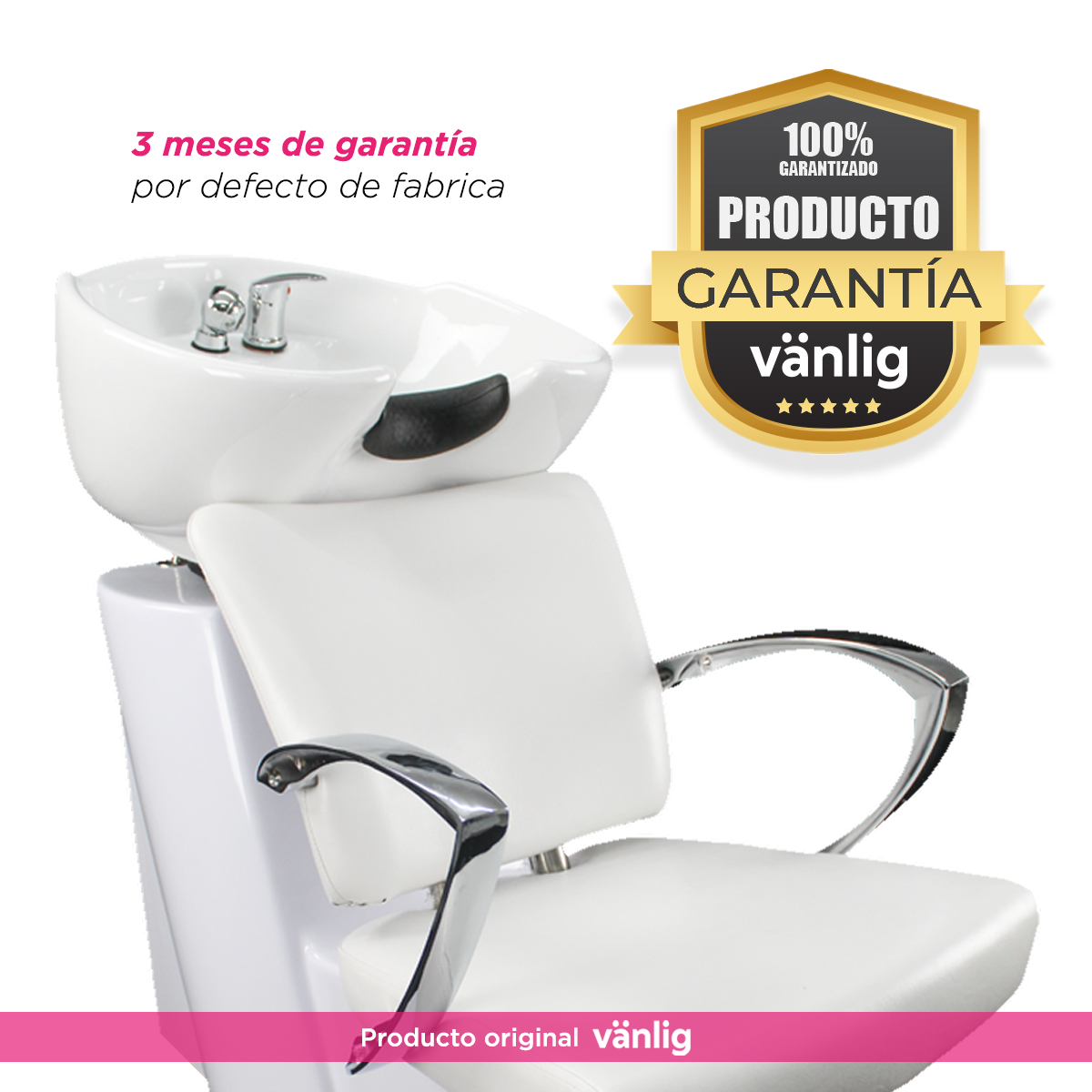 Sillón lavacabello Catania Blanco