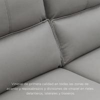 Sillón Reposet Reclinable Eléctrico 3 Asientos Niza