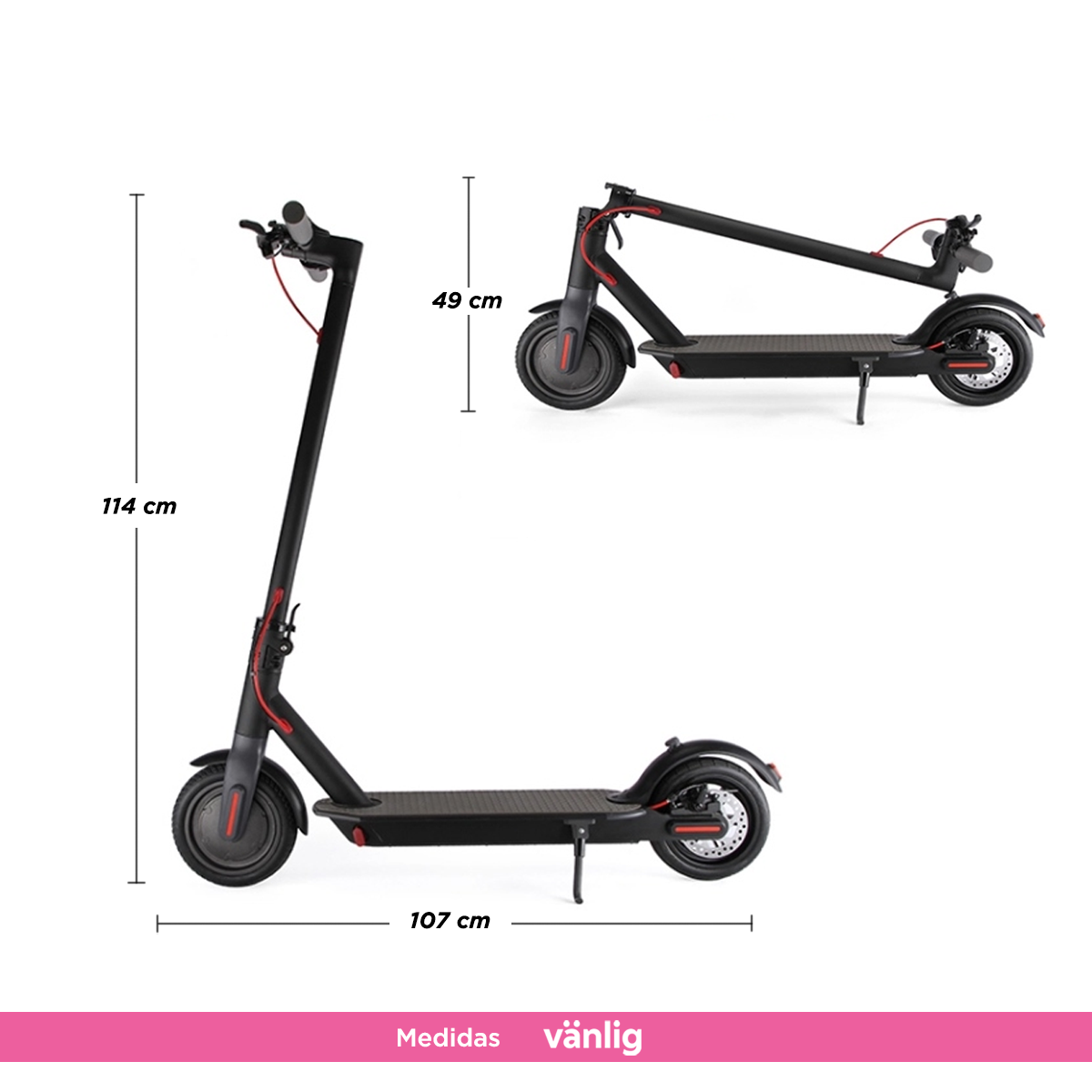 Scooter Eléctrico Plegable Vanlig