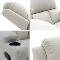 Sillón Reposet Manual Toscano Beige