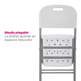 Silla Plegable Fiesta Exterior Blanco