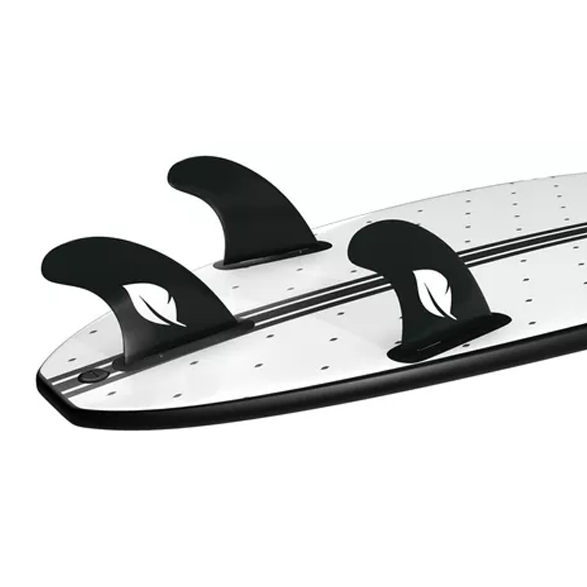 Tabla De Surf De Espuma Color Negro Aletas Incluidas