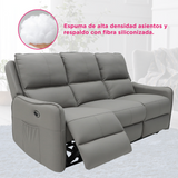 Sillón Reposet Reclinable Eléctrico 3 Asientos Niza