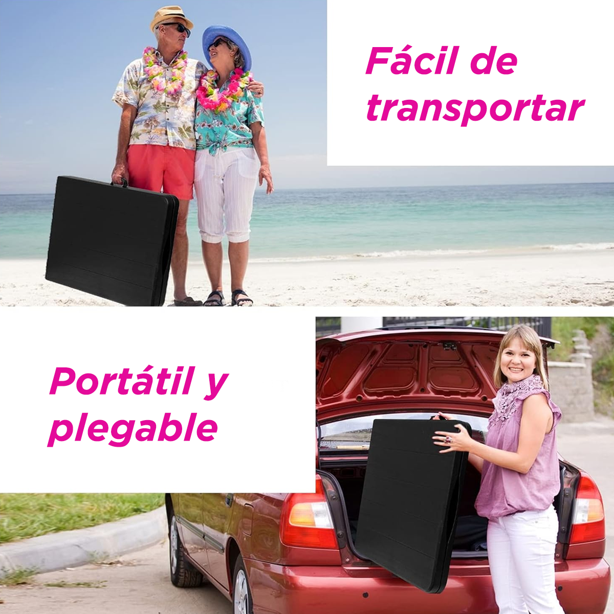 Mesa Plegable Fiesta 1.80 M Negro