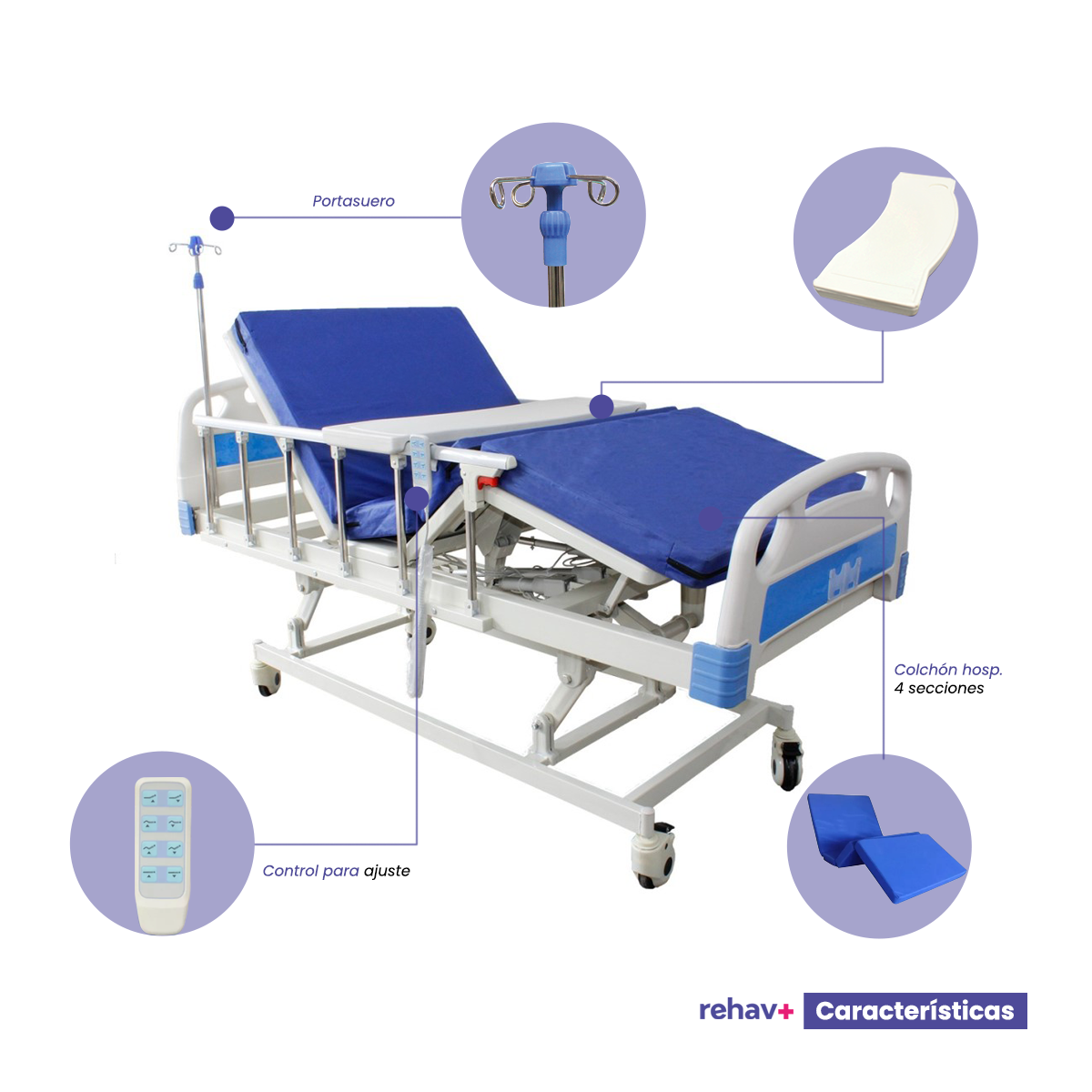 Cama hospitalaria Eléctrica Premium