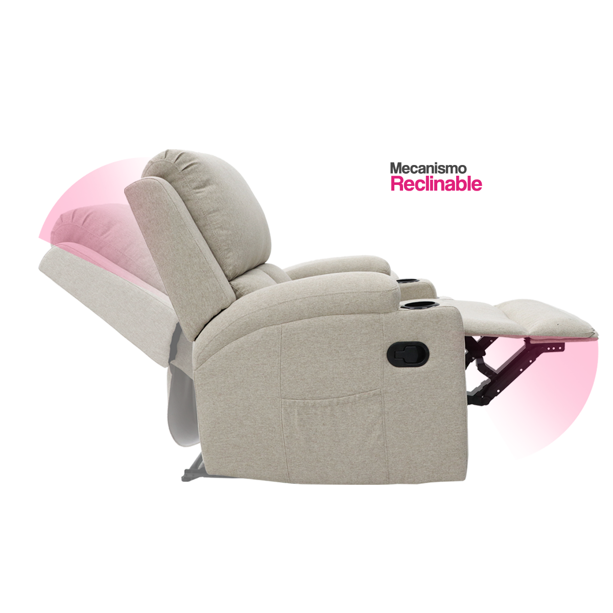Sillón Reposet Manual Toscano Beige