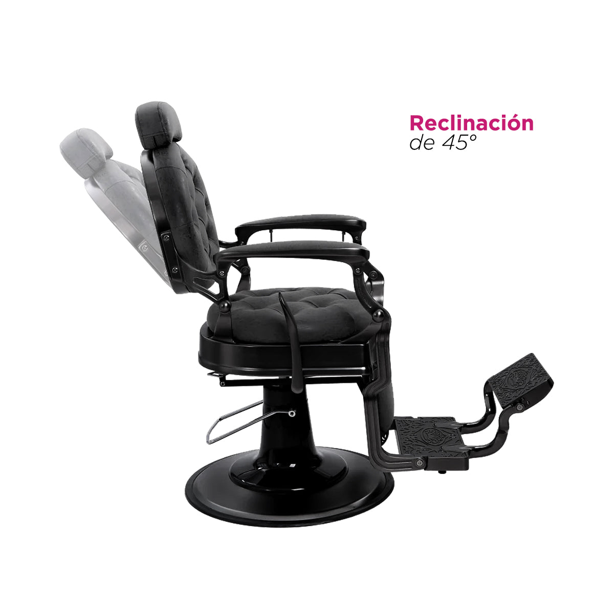 Sillón Barbería Bérgamo Negro