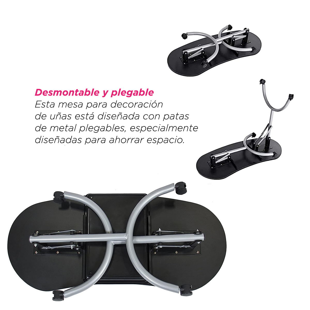 Mesa para uñas Baku Negro