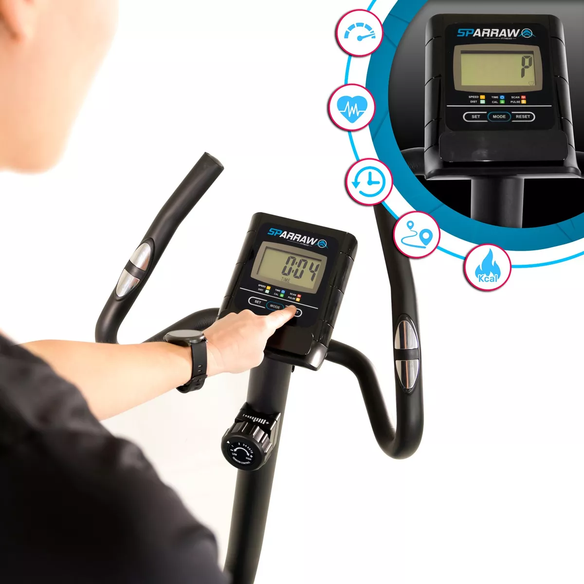 Bicicleta Estática con Volante de Inercia Ajustable