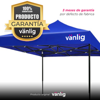 Toldo Plegable 3x3 Mts Azul