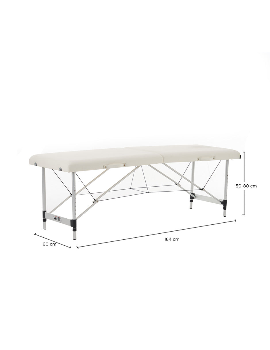 Cama de masaje plegable Agra blanco