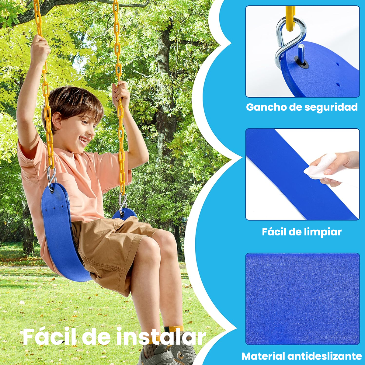 Par de Columpios Infantiles Exterior