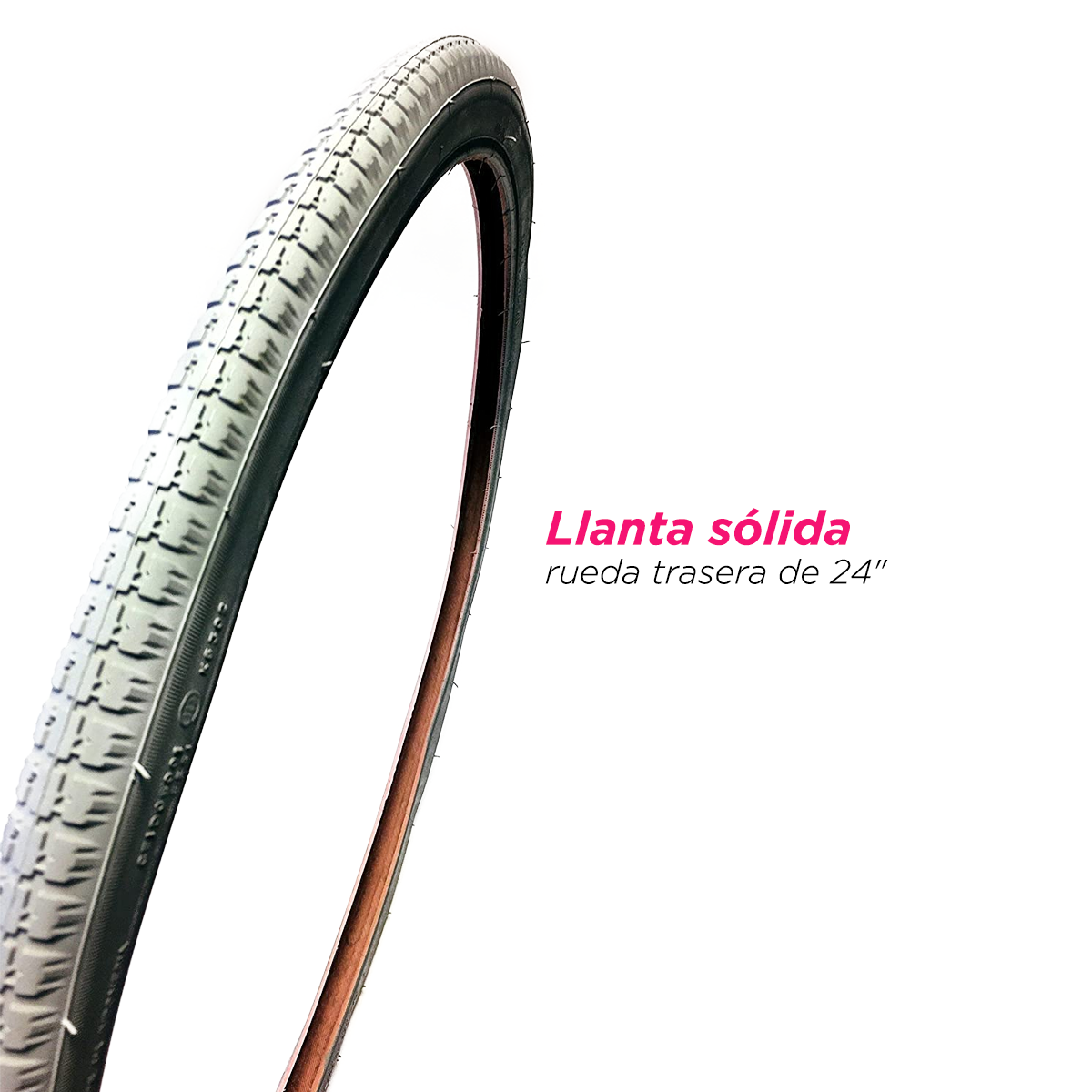 Silla de ruedas llanta solida