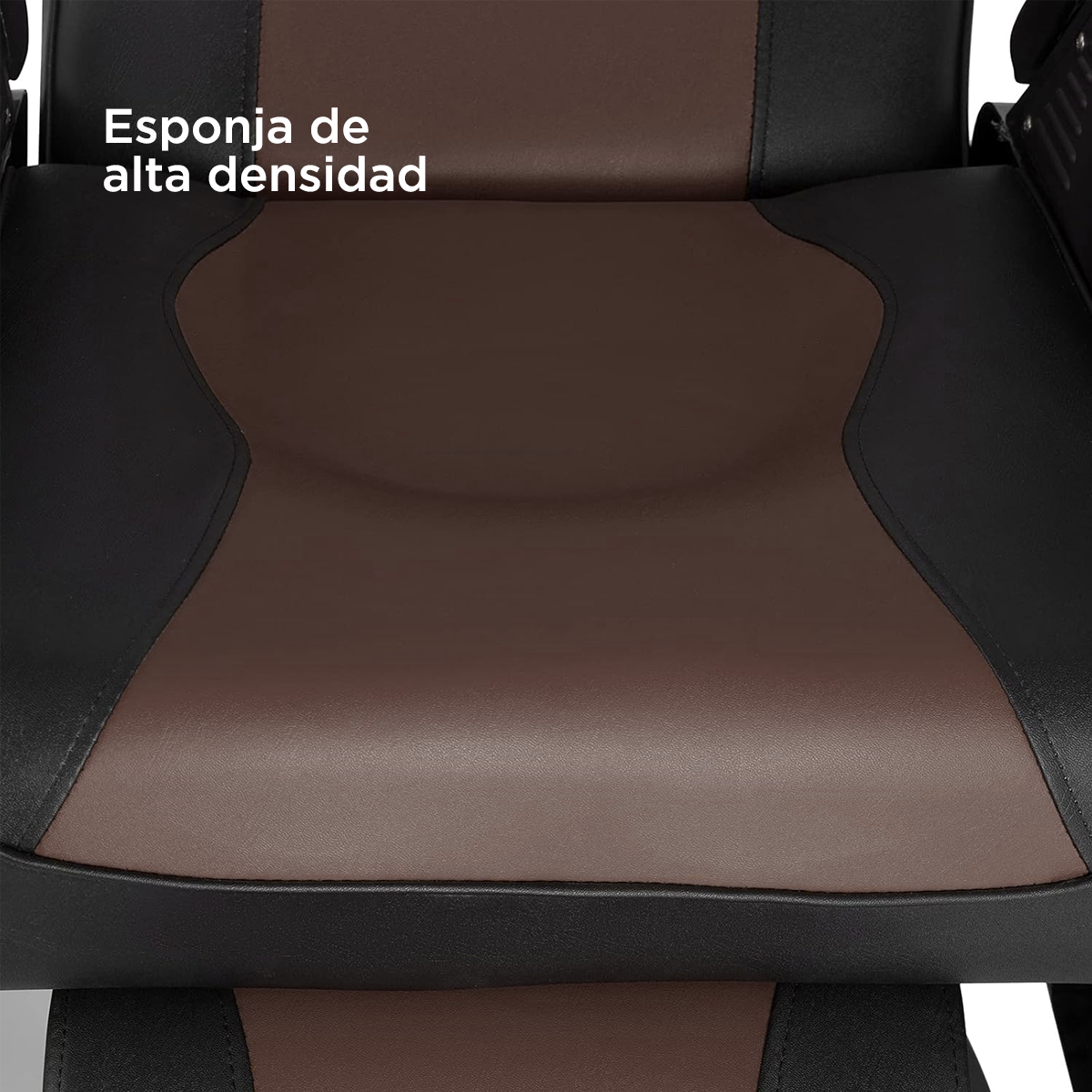 Sillón Barbería Roma Bicolor Negro con Café