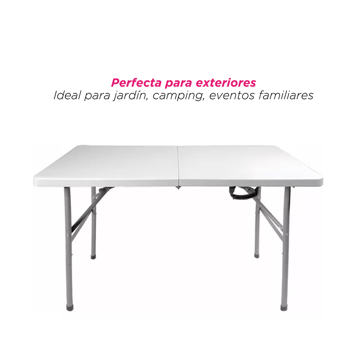 Mesa Plegable Fiesta 1.20 M Blanco