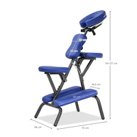 Silla Masaje Plegable Shiatsu Azul