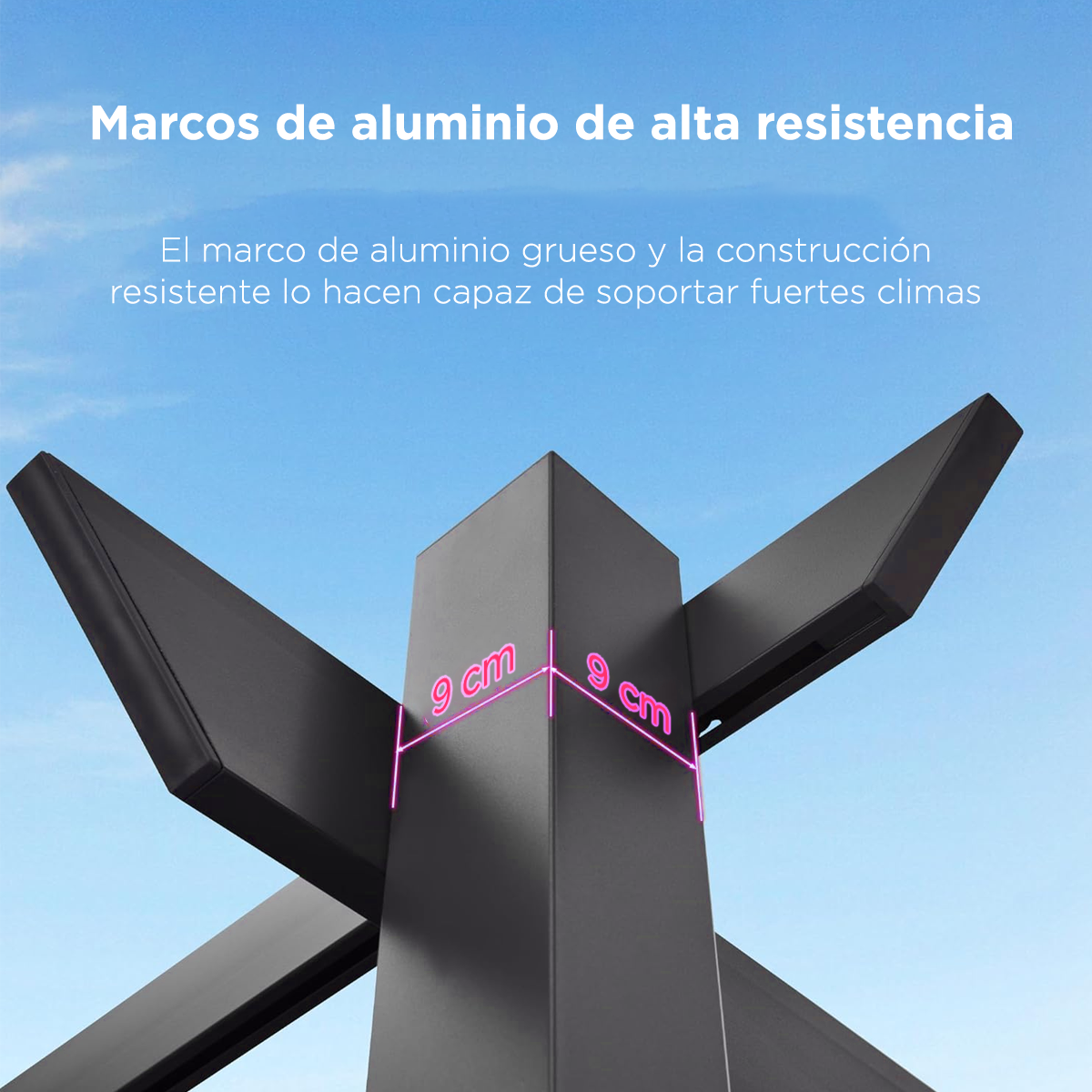 Toldo tipo pérgola 3x4 mt gris