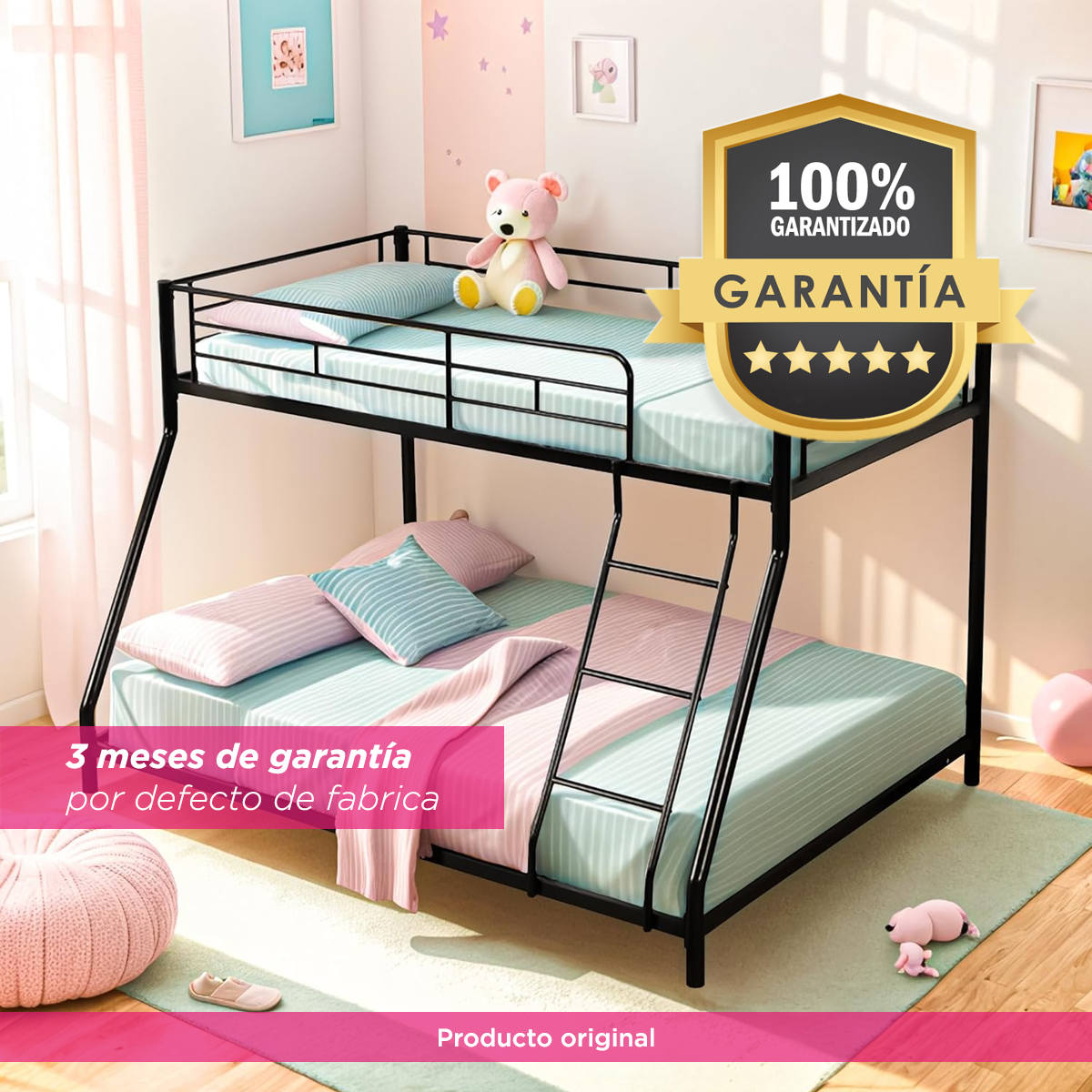 Litera Base De Cama Matrimonial-individual