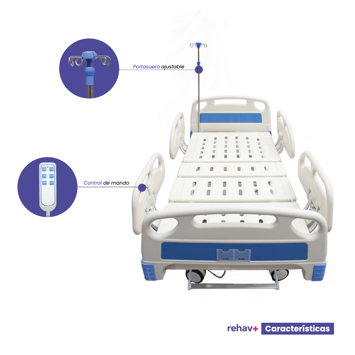 Cama hospitalaria eléctrica Lusso