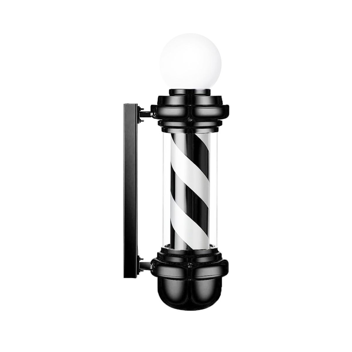 Poste Caramelo Barberia 85 cm Bolonia Negro