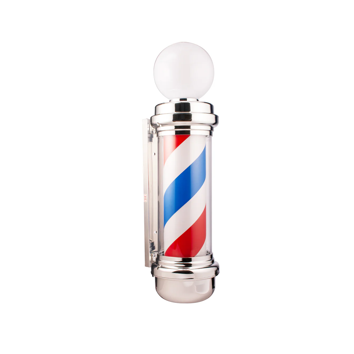 Poste Caramelo Para Barbería 85 cm Bolonia Plata