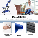 Silla Masaje Plegable Shiatsu Azul