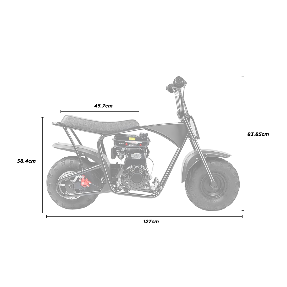 Minimotocicleta Cross 4 Tiempos 105 CC OffRoader