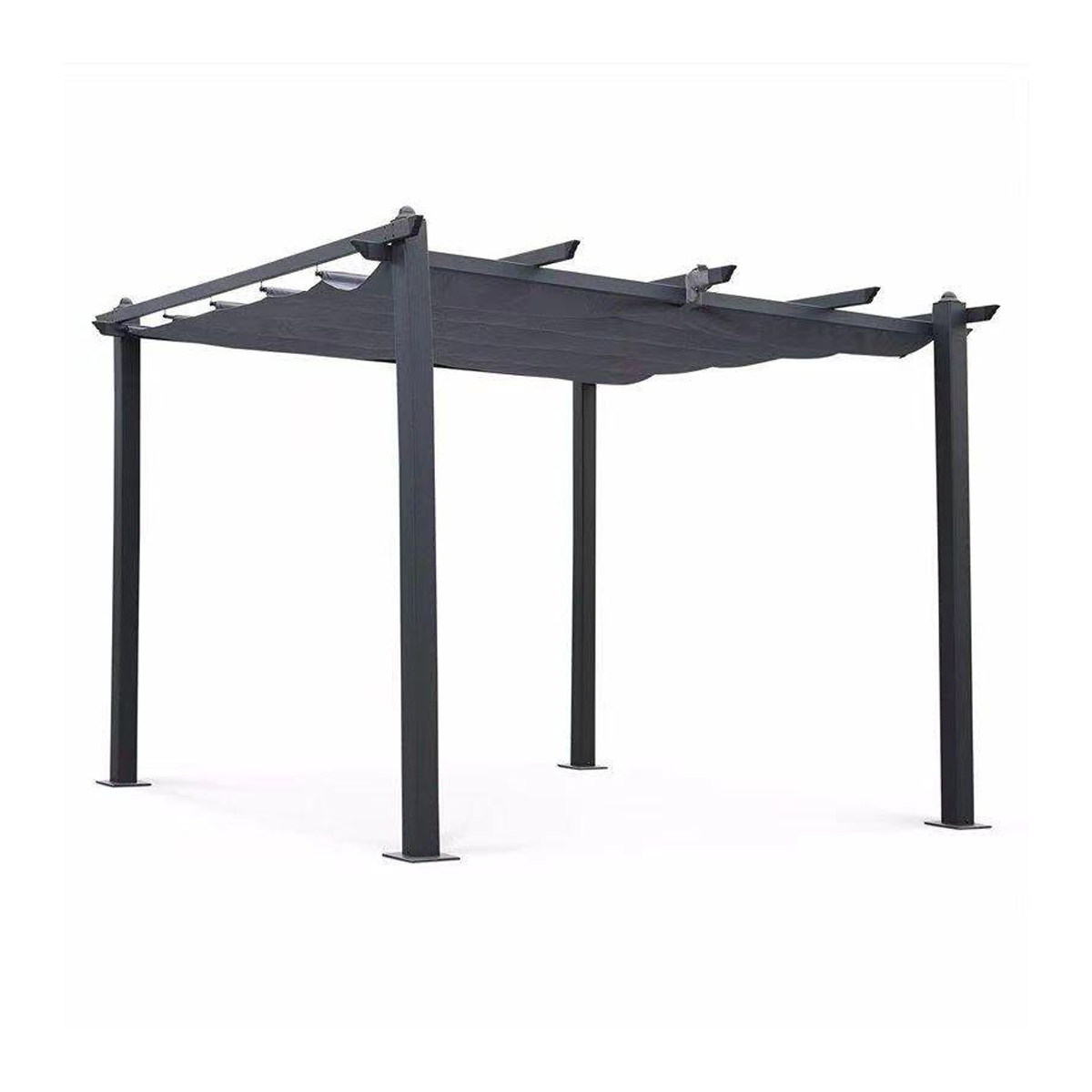 Toldo tipo pérgola 3x4 mt gris