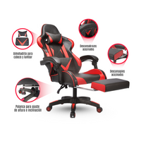 Silla Gamer Mercury Rojo