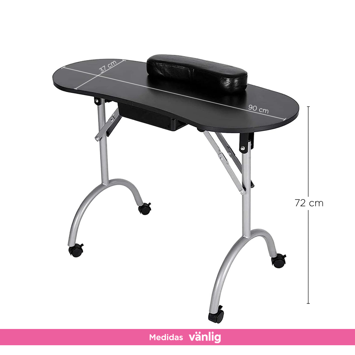 Mesa para uñas Baku Negro