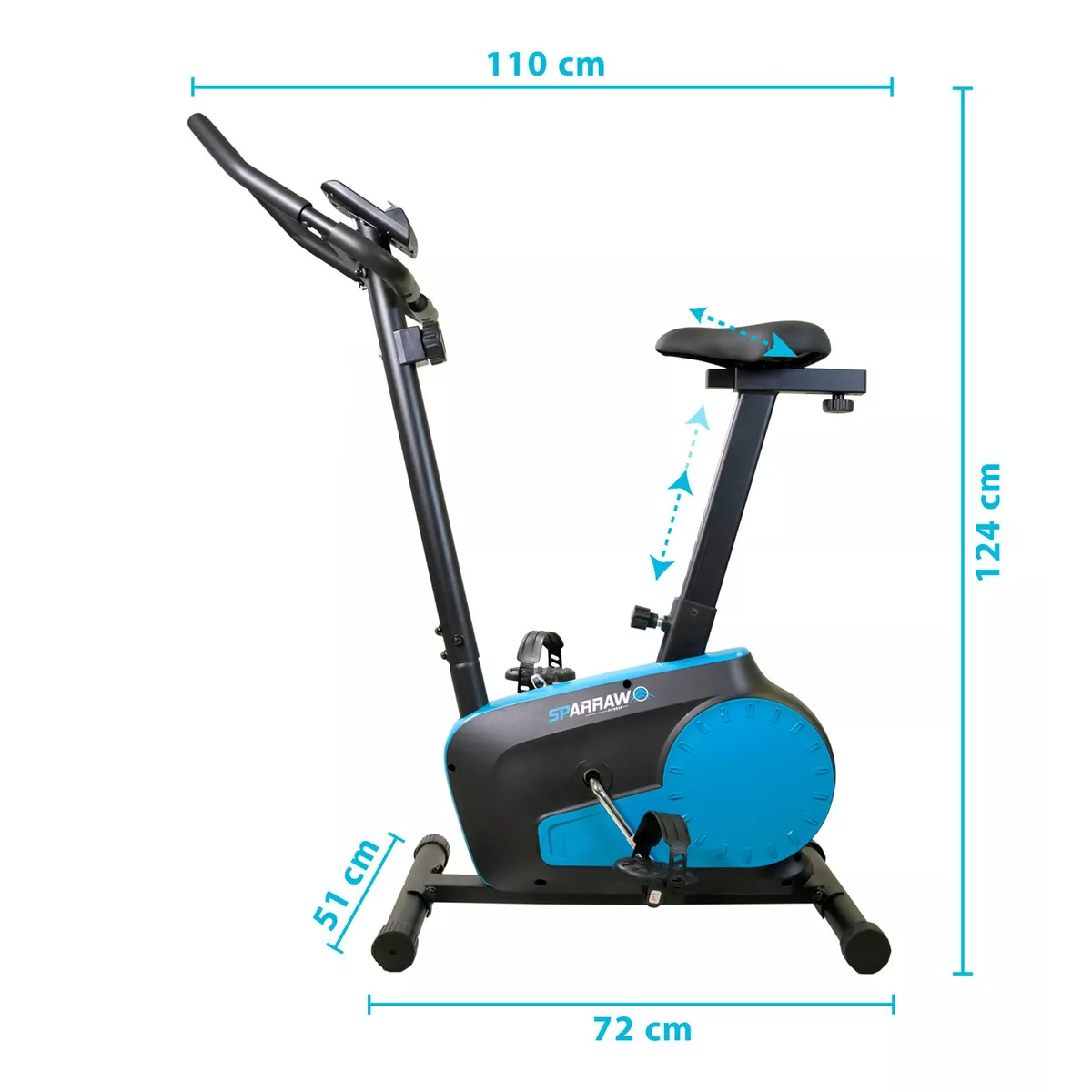 Bicicleta Estática con Volante de Inercia de 3 kg