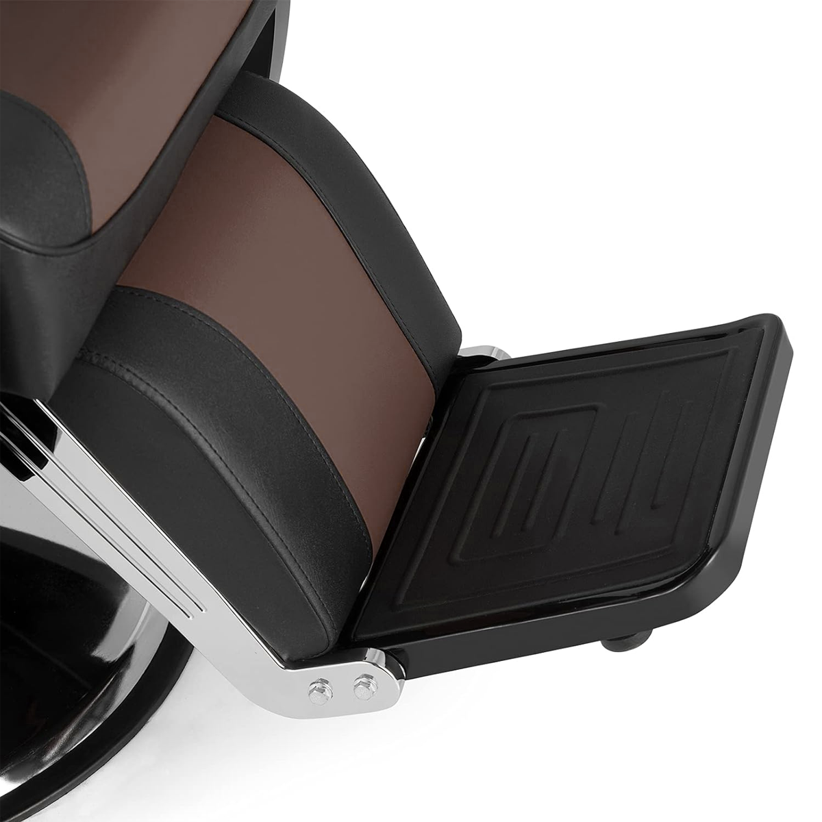 Sillón Barbería Roma Bicolor Negro con Café