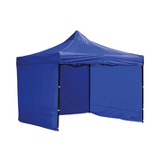Toldo plegable 3x3 con paredes azul