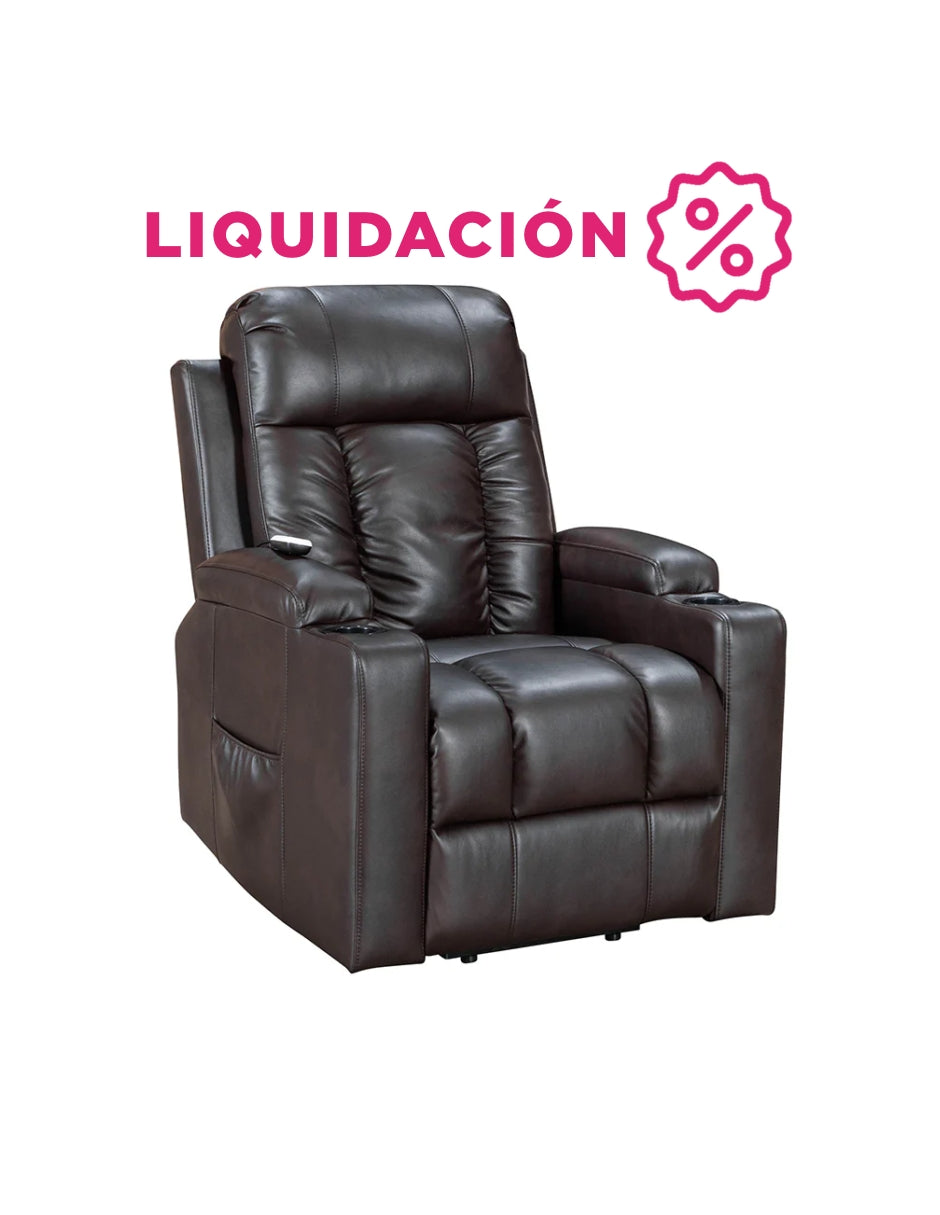 Sillón Tauber Elevador Reclinable Cafe