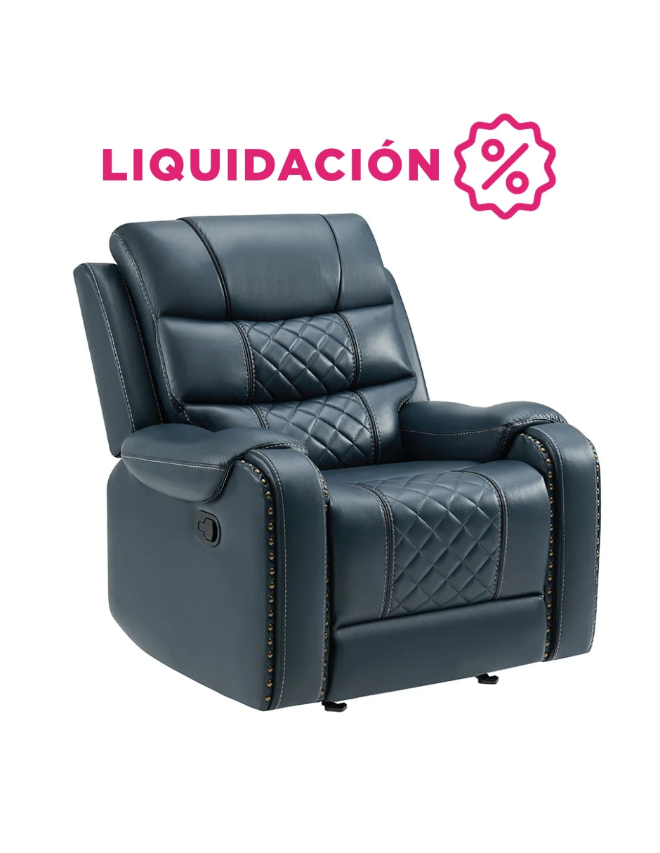 Sillon Reposet Reclinable  Manual Hamelin Azul
