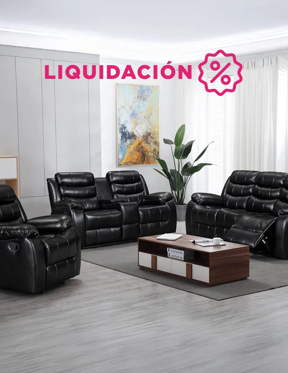 Juego De Sala Praga Negro