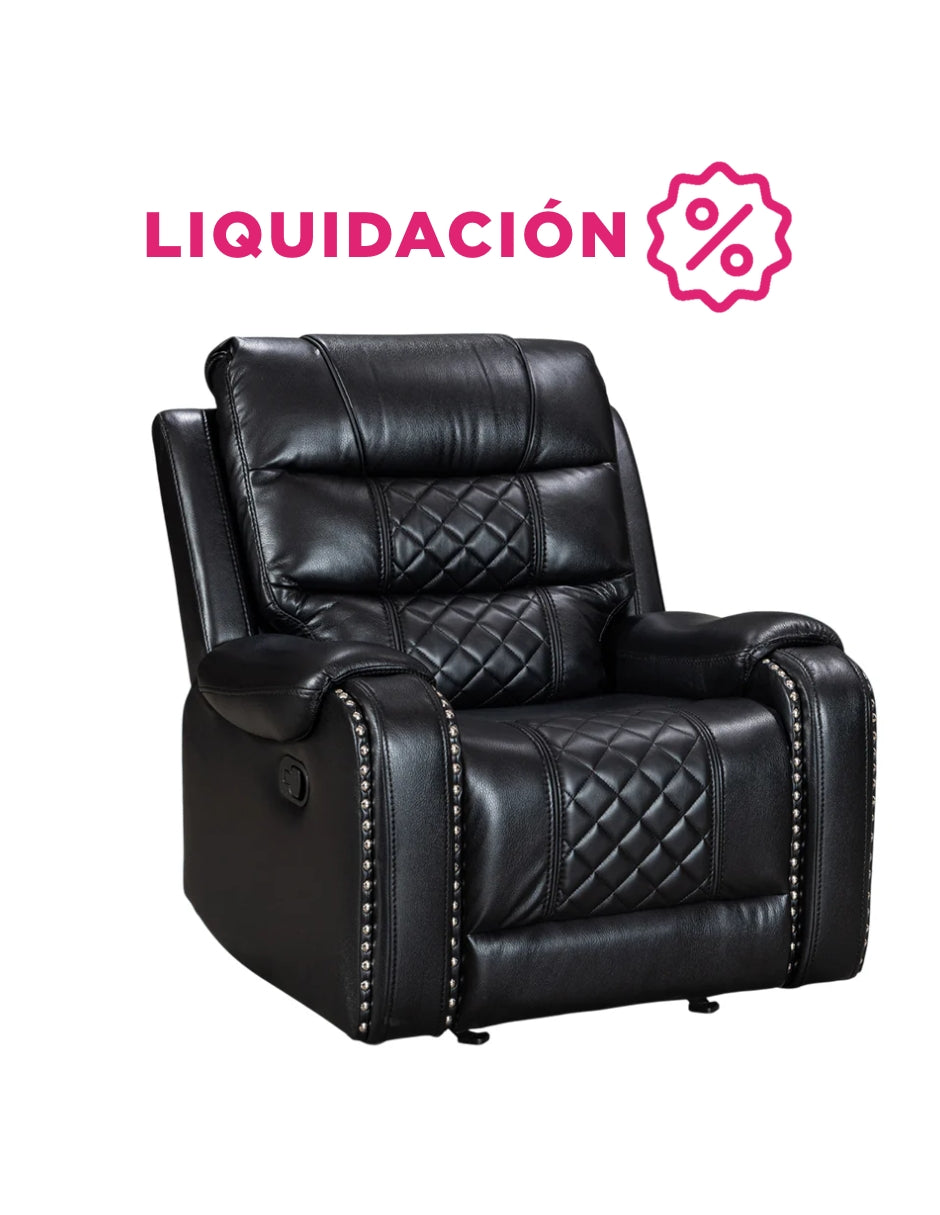 Sillon Reposet Reclinable Manual Hamelin Negro