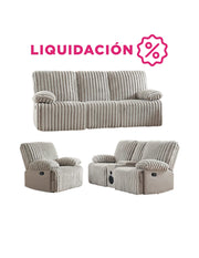 Sala Moderna De Lujo Reclinable C/consola Bluetooth Altavoz
