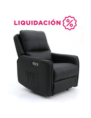 Sillón Reposet Eléctrico Quebec Negro