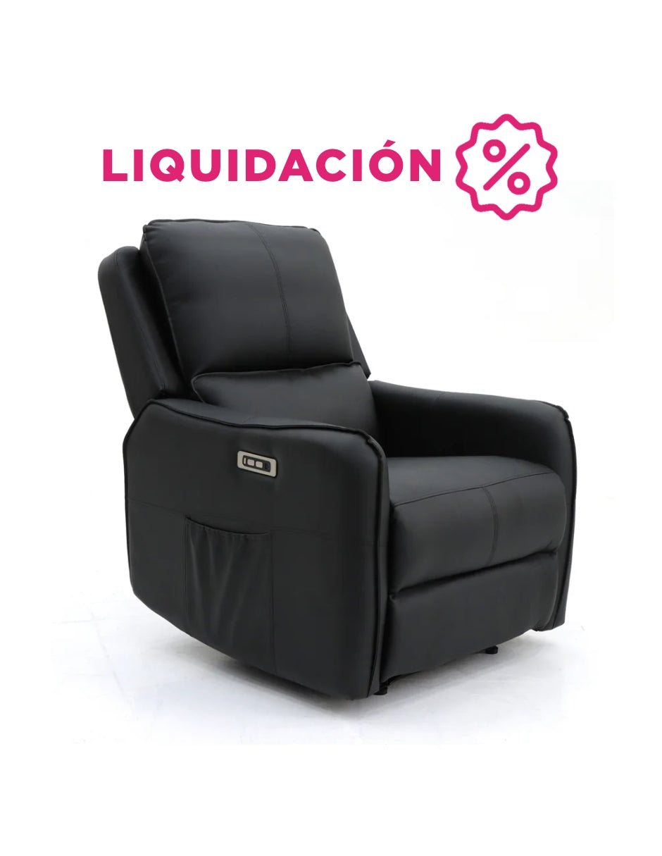 Sillón Reposet Eléctrico Quebec Negro