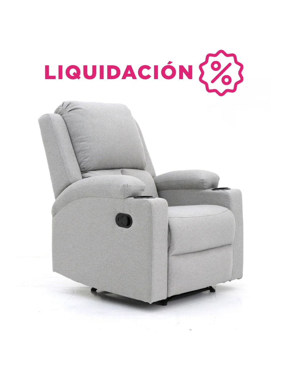 Sillón Reposet Manual Toscano Gris Claro