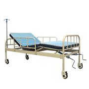 Cama hospitalaria manual Basic con colchón