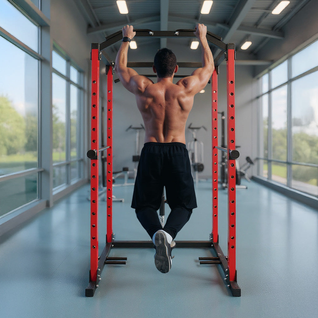 Jaula De Potencia Power Rack Pull Ups Sentadillas Dominada