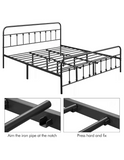 Base De Cama Acero Reforzada King Size Diseño Elegante