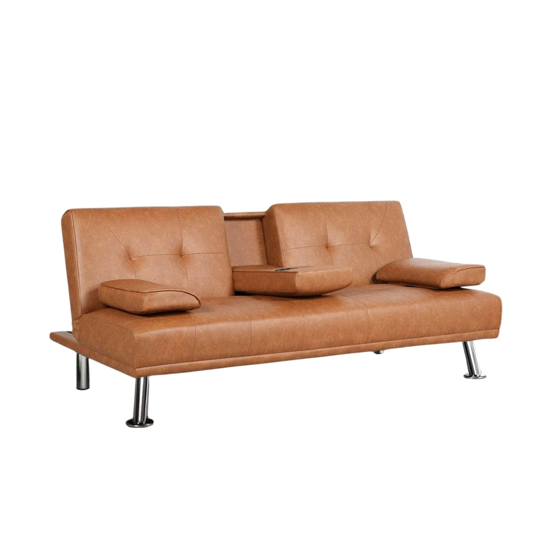 Sofá cama Reclinable Minimalista Jena Café