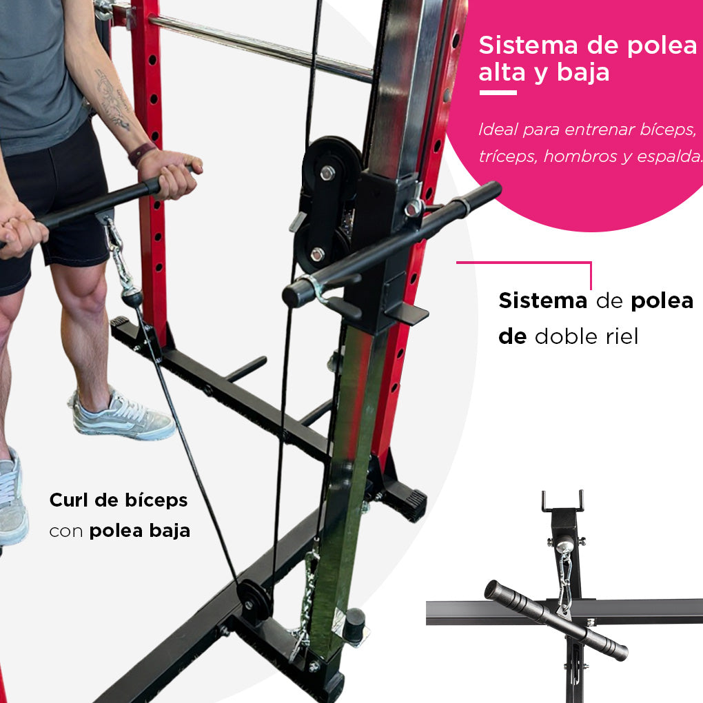 Jaula De Potencia Power Rack Pull Ups Sentadillas Dominada