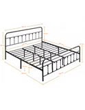 Base De Cama Acero Reforzada King Size Diseño Elegante